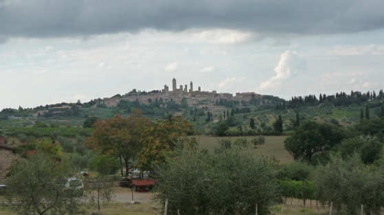 San Gimignano vu de loin